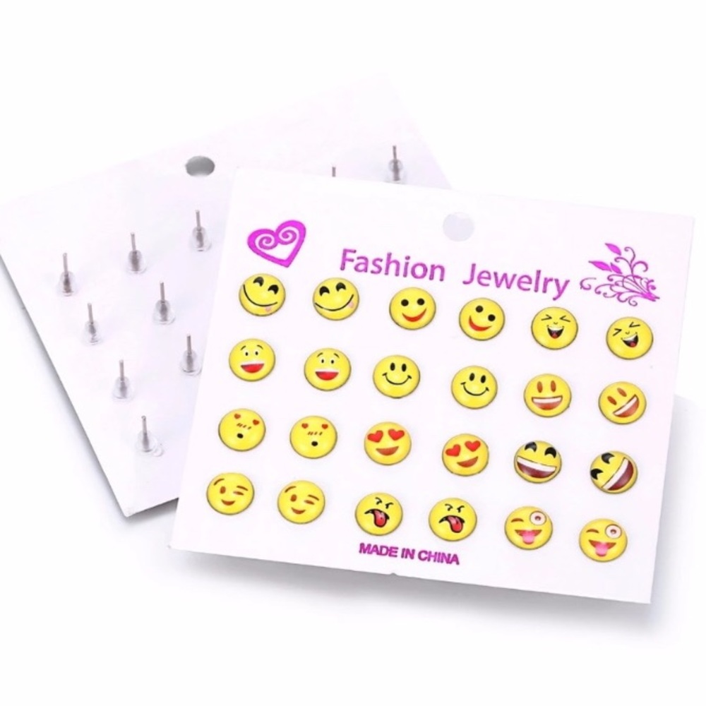 Pack of Emoji Earrings